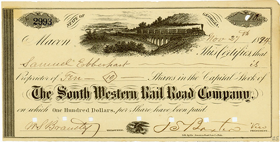 South Western Rail Road Company