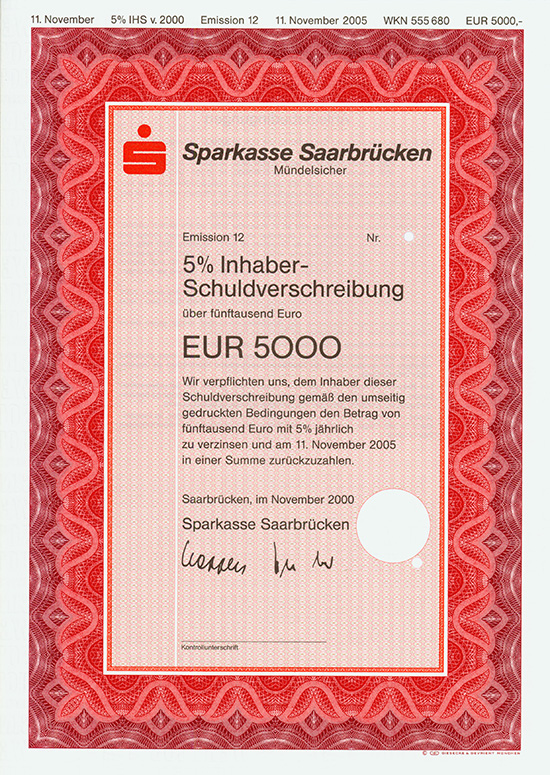 Sparkasse Saarbrücken [2 Stück]