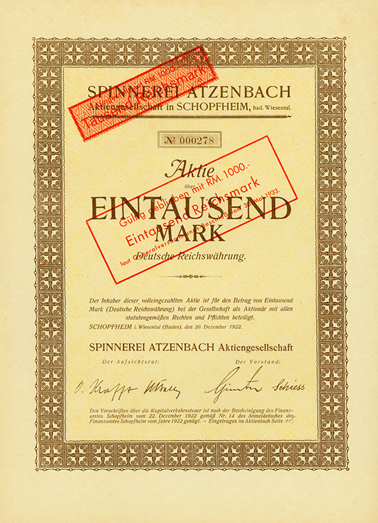 Spinnerei Atzenbach AG