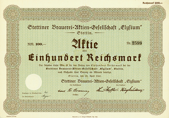 Stettiner Brauerei-Aktien-Gesellschaft 
