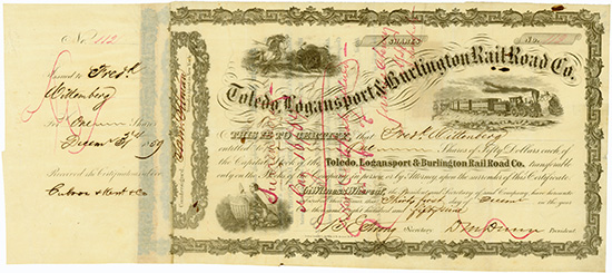 Toledo, Logansport & Burlington Rail Road Co.