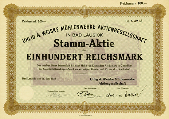 Uhlig & Weiske Mühlenwerke AG