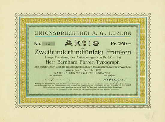 Unionsdruckerei AG
