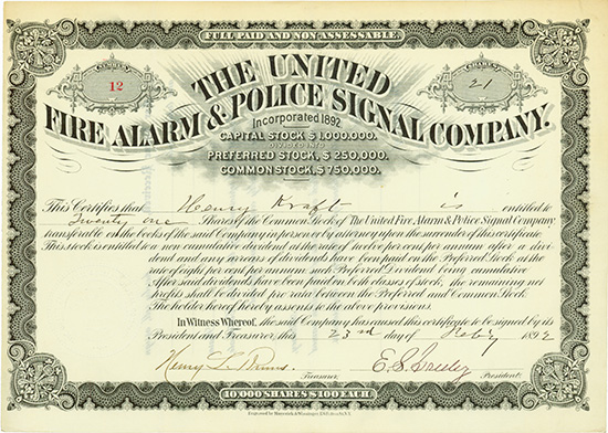 United Fire Alarm & Police Signal Company