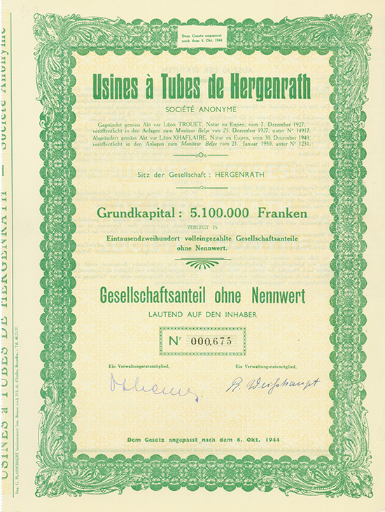 Usines a Tubes de Hergenrath S.A.