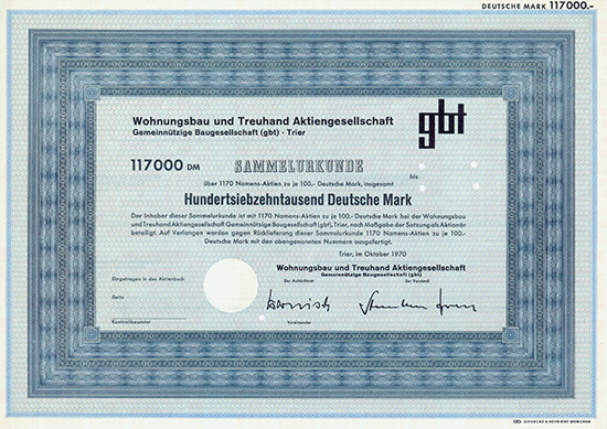 Wohnungsbau und Treuhand AG Gemeinnützige Baugesellschaft (gbt)