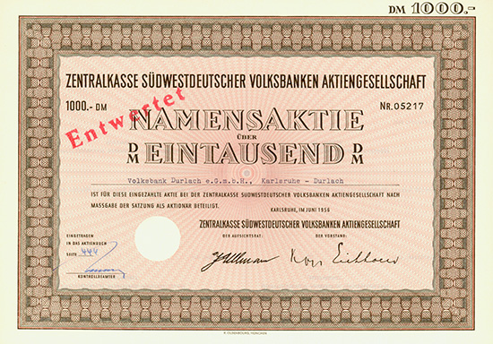 Zentralkasse Südwestdeutscher Volksbanken AG