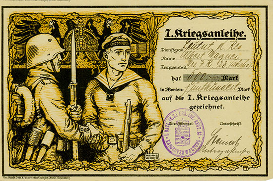 7. Kriegsanleihe - Zeichnungsschein