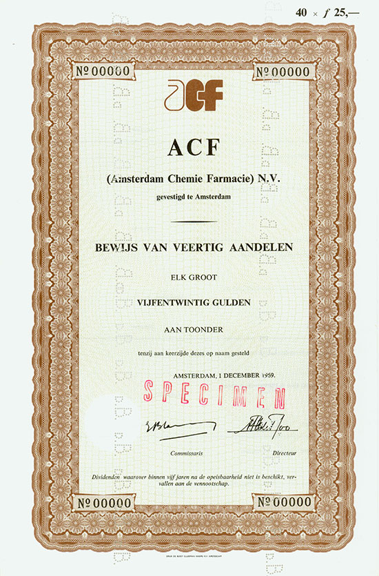 ACF (Amsterdam Chemie Farmacie) N.V.