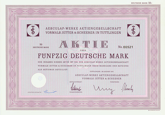 Aesculap-Werke AG vormals Jetter & Scheerer