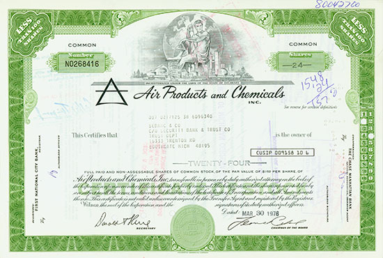 Air Products and Chemicals, Inc.