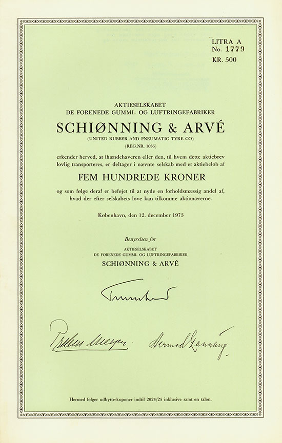 Aktieselskabet de Forenede Gummi- og Luftringefabriker Schiønning & Arvé