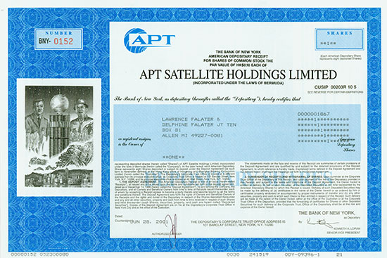 APT Satellite Holdings Limited