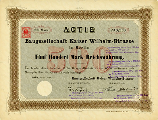 Baugesellschaft Kaiser Wilhelm-Strasse