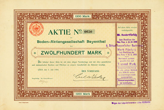 Boden-Aktiengesellschaft Bayenthal