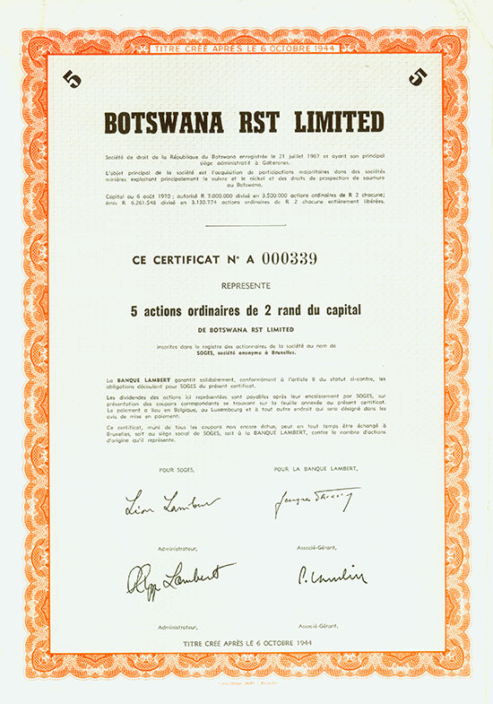 Botswana RST Limited 
