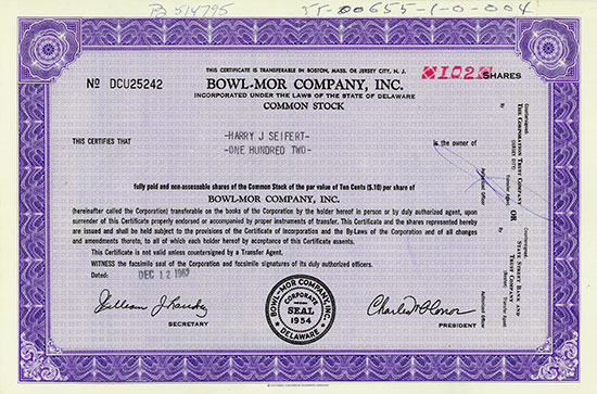 Bowl-Mor Company, Inc.