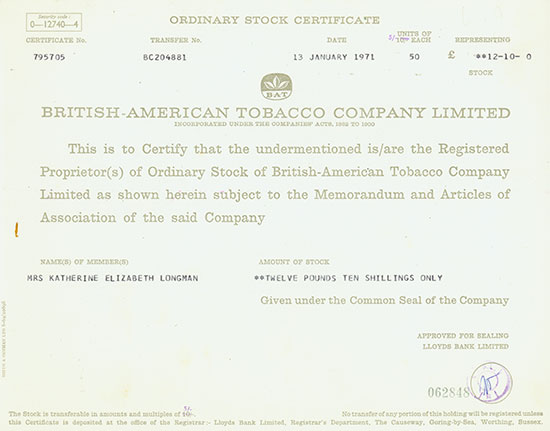 British-American Tobacco Company Limited