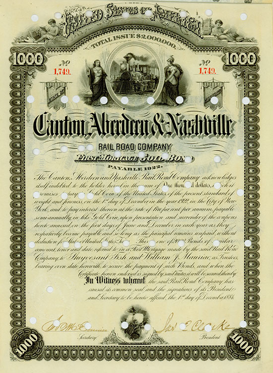 Canton, Aberdeen & Nashville Rail Road Company