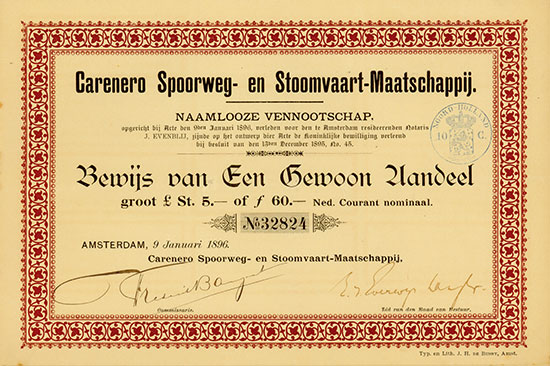 Carenero Spoorweg- en Stoomvaart-Maatschappij