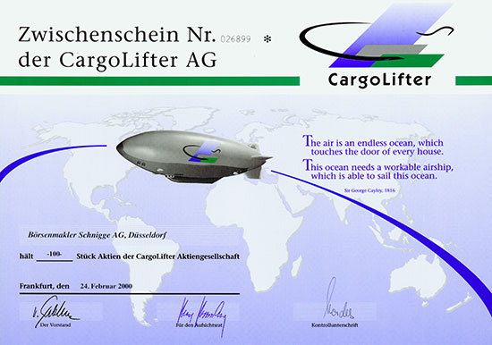 CargoLifter AG [2 Stück]