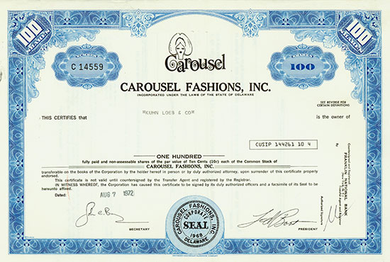 Carousel Fashions, Inc.