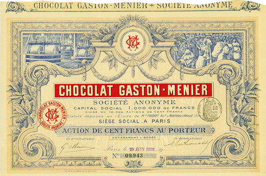 Chocolat Gaston-Menier Société Anonyme