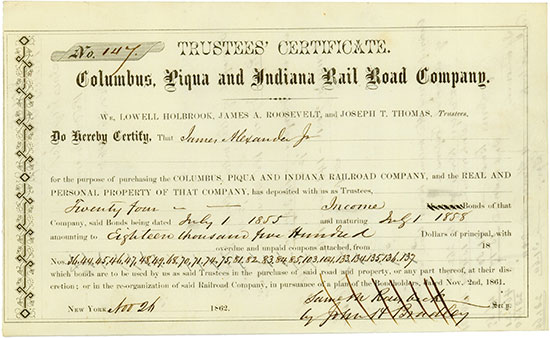Columbus, Piqua and Indiana Railroad Company
