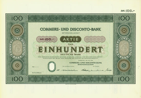 Commerz- und Disconto-Bank AG