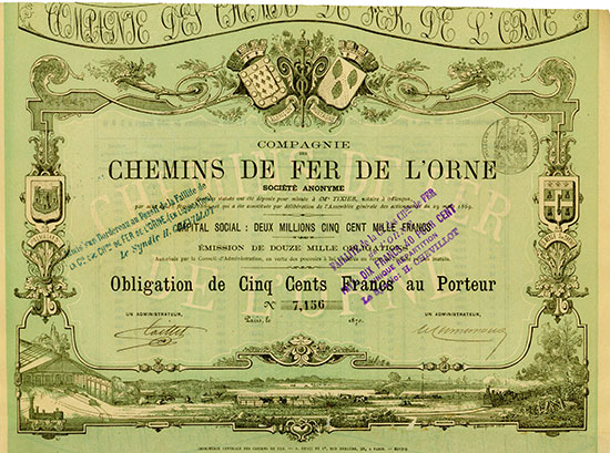 Compagnie des Chemins de Fer de L'Orne Société Anonyme