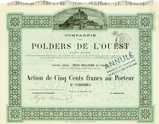 Compagnie des Polders de l’Ouest Société Anonyme