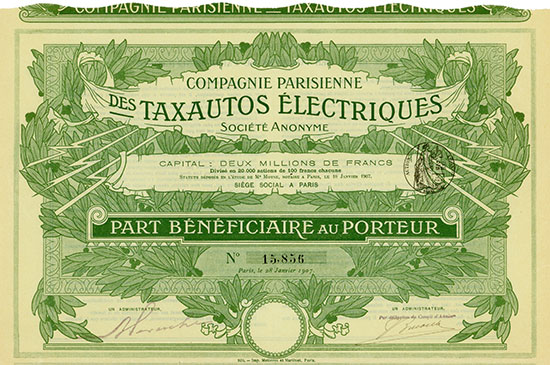 Compagnie Parisienne des Taxautos Électriques Société Anonyme