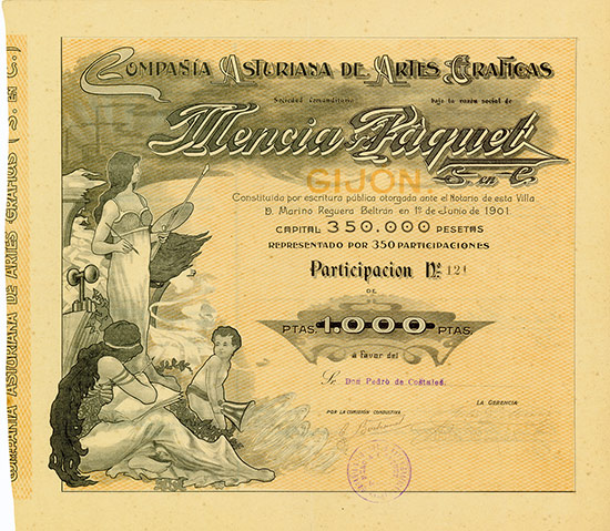Compania Asturiana de Artes Graficas Mencia y Paquet S. en C.