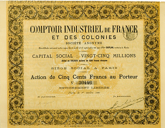 Comptoir Industriel de France et des Colonies