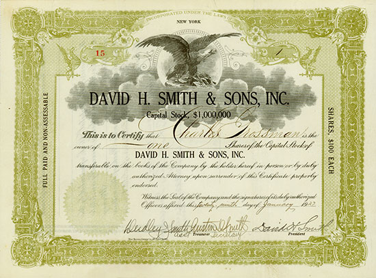 David H. Smith & Sons, Inc.