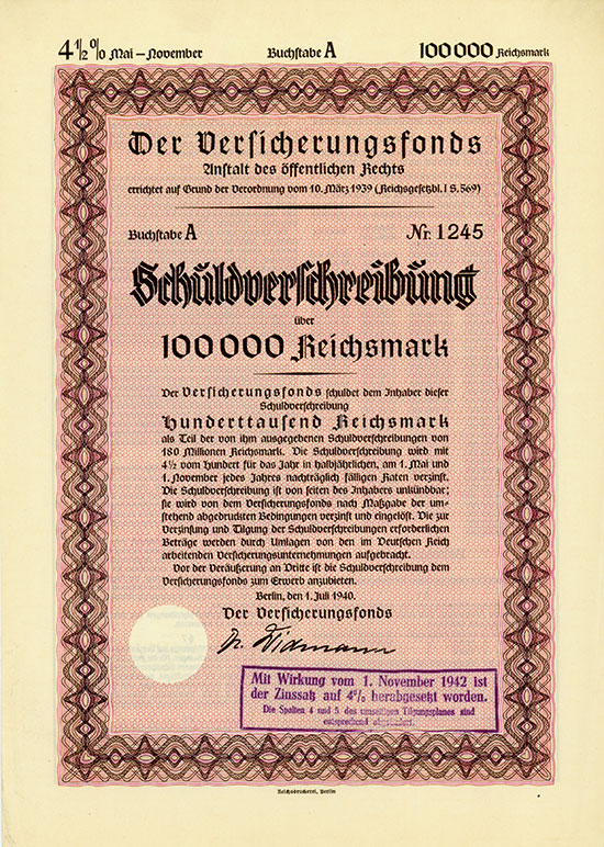 Der Versicherungsfonds - Anstalt des öffentlichen Rechts