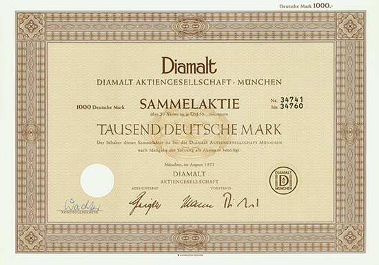 Diamalt AG [5 Stück]