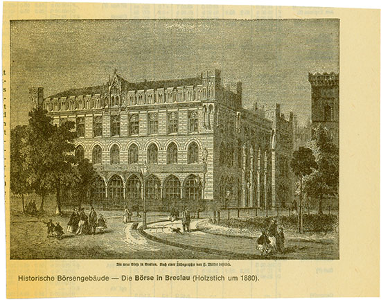 Die Börse in Breslau