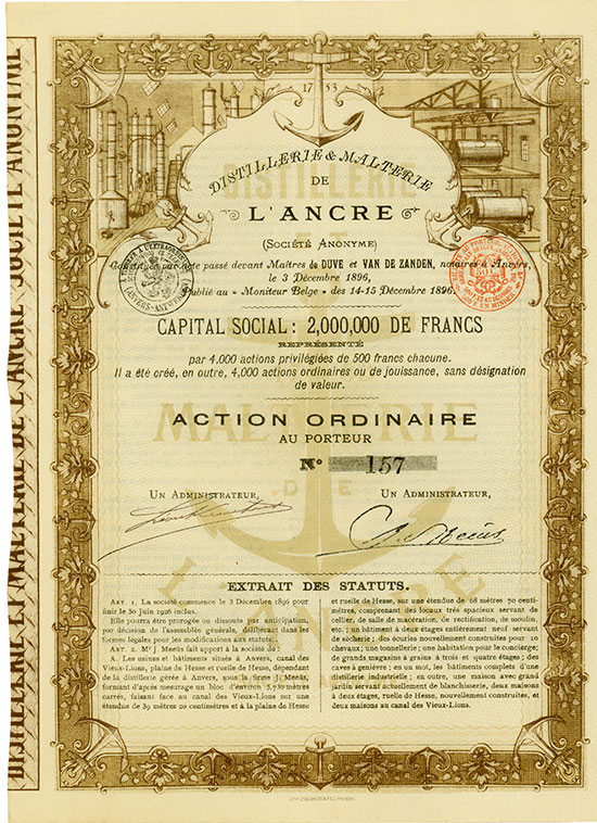 Distillerie & Malterie de l'Ancre (Société Anonyme)