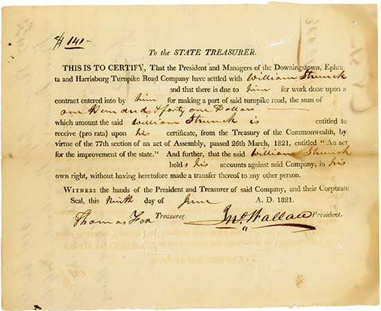 Downingstown, Ephrata and Harrisburg Turnpike Road Company