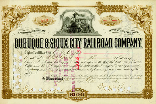 Dubuque & Sioux City Rail Road Company