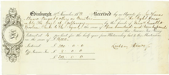 Edinburgh: Sir Thomas Munro, 2nd Baronet / Earl of Galloway
