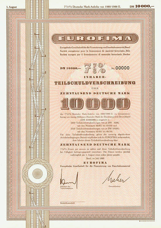 Eurofima - Europäische Gesellschaft für die Finanzierung von Eisenbahnmaterial