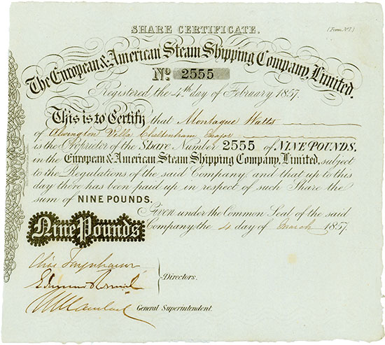European & American Steam Shipping Company, Limited