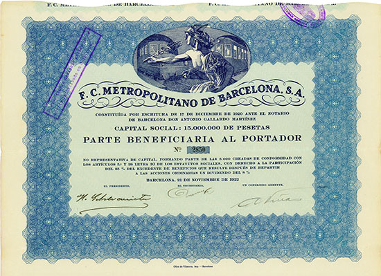 F.C. Metropolitano de Barcelona, S.A.