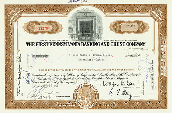 First Pennsylvania Banking and Trust Company