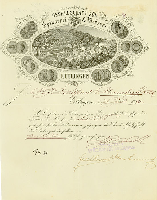 Gesellschaft für Spinnerei & Weberei Ettlingen