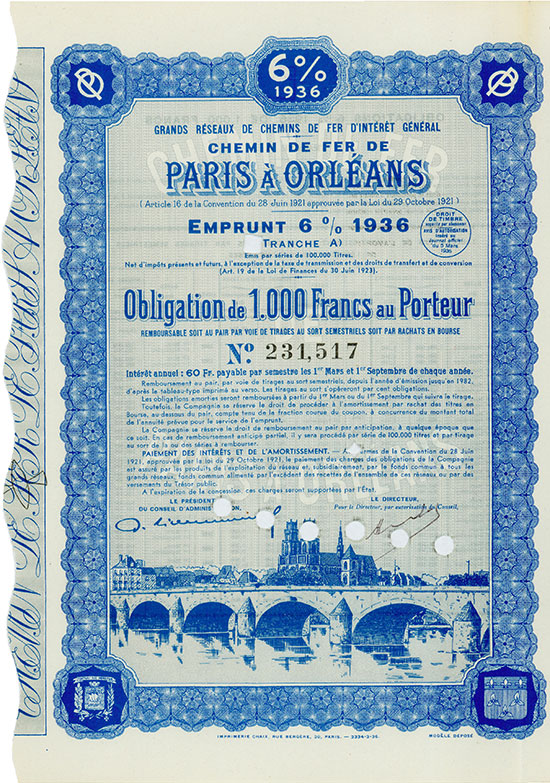 Grands Réseaux de Chemins de Fer d'Intérêt Générale Chemin de Fer de Paris à Orléans