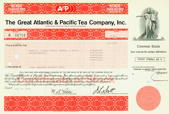 Great Atlantic & Pacific Tea Company, Inc.
