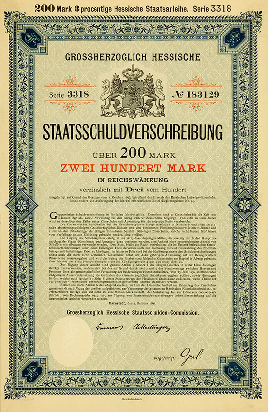 Grossherzoglich Hessische Staatsschuldenverwaltung